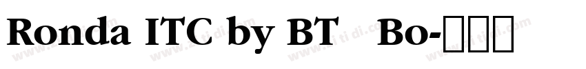 Ronda ITC by BT   Bo字体转换